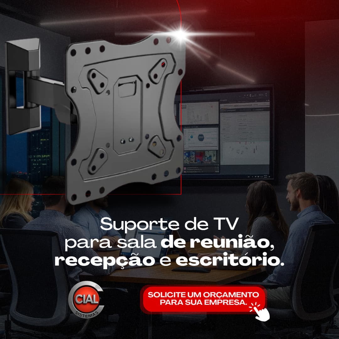 Suporte de TV profissional da Cial Sistemas