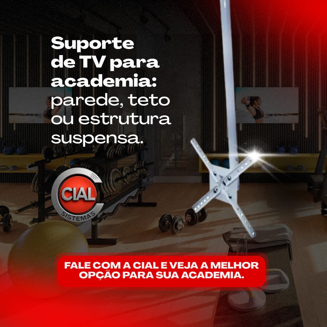 Instalação de suporte de TV pela Cial