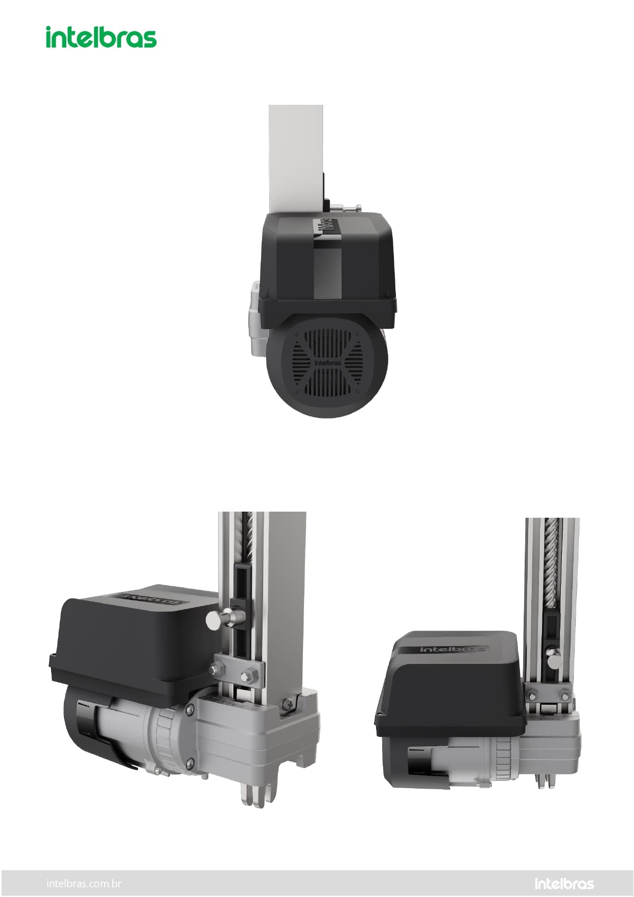 Automatizador de portão basculante BR400 Fast Intelbras